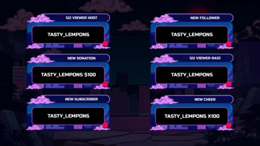 Lofi City Twitch Alerts