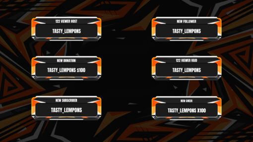 Orange Twitch Alerts