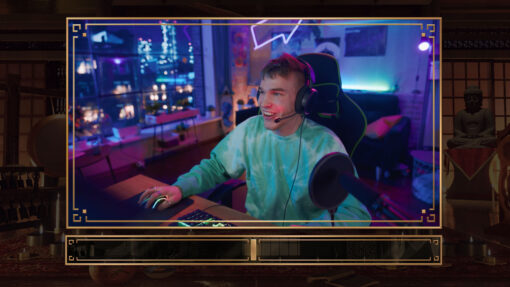 meditation webcam overlay