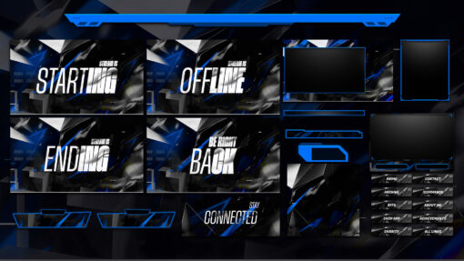 blue twitch overlay contents