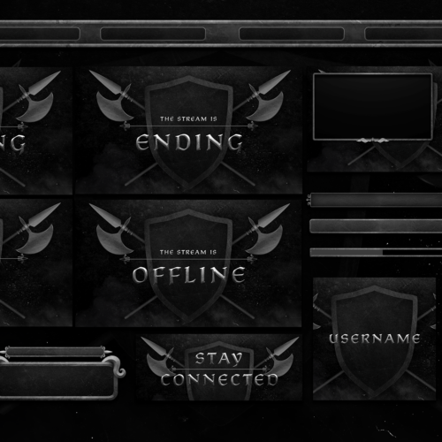 medieval twitch overlay package for obs