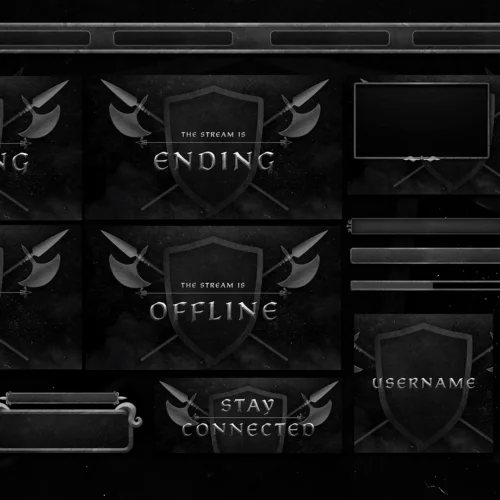 medieval twitch overlay package for obs