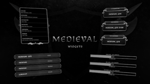 medieval widgets