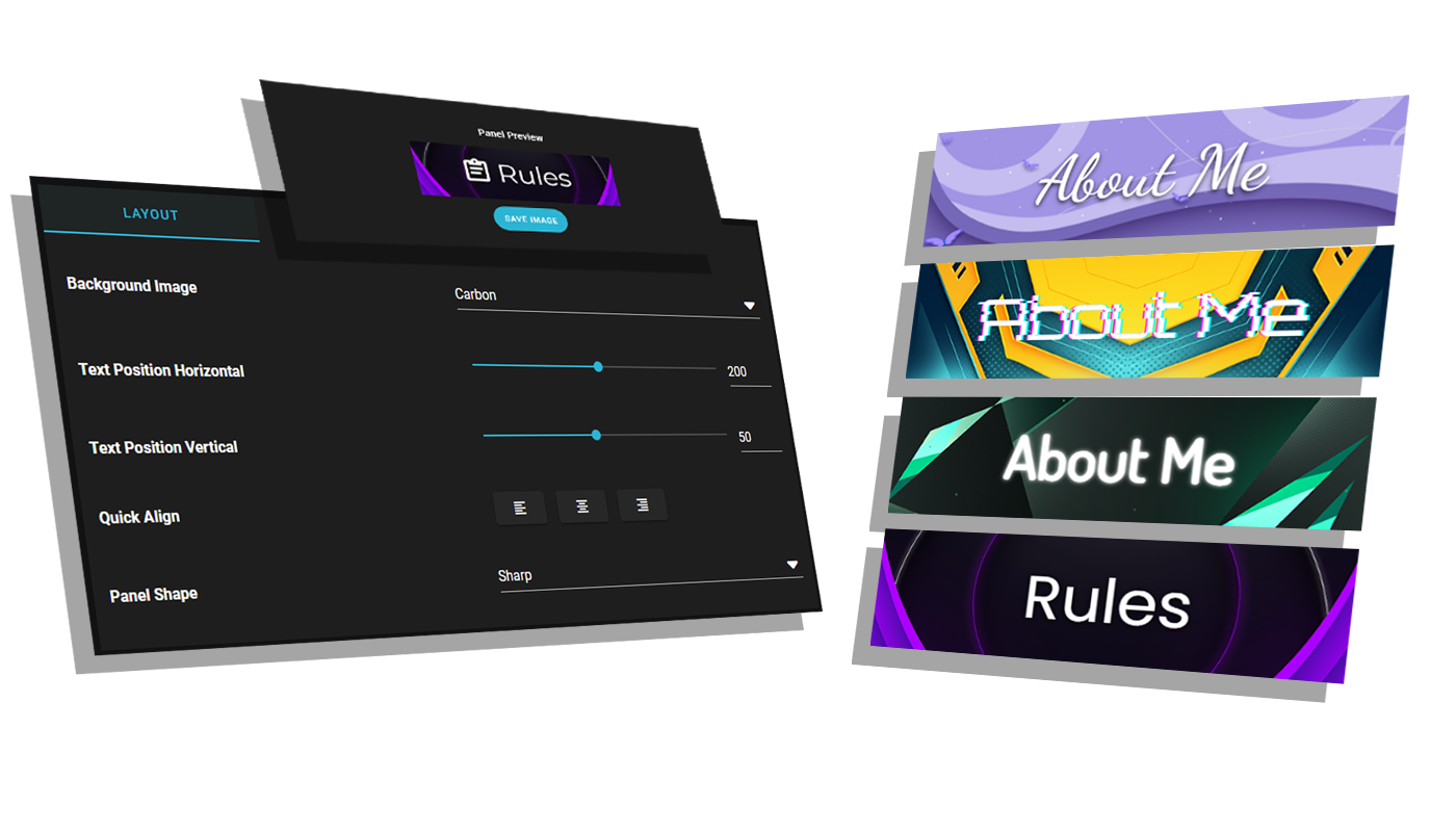 twitch panel maker